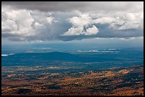 Storm clouds above autumn landscape. Baxter State Park, Maine, USA (color)