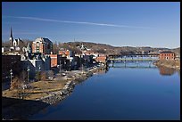 Kennebec River. Augusta, Maine, USA ( color)