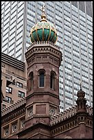 Central synagogue dome. NYC, New York, USA ( color)