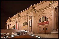 Metropolitan Museum at night. NYC, New York, USA ( color)