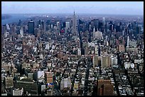 Midtown and Upper Manhattan, seen from the World Trade Center. NYC, New York, USA ( color)