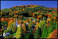 East Topsham village in fall. Vermont, New England, USA ( color)