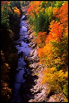 Quechee Gorge in fall. Vermont, New England, USA (color)