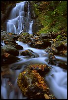Moss Glen Falls, Green Mountains. Vermont, New England, USA (color)