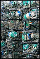 Close-up of traps used for crabbing. Newport, Oregon, USA ( color)
