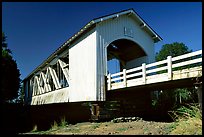 White covered bridge, Willamette Valley. Oregon, USA ( color)