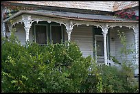House with crooked porch. Selma, Alabama, USA