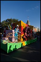 Parade float on Main Street, Magic Kingdom, Walt Disney World. Orlando, Florida, USA (color)