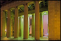 Columns of War memorial by night. Nashville, Tennessee, USA ( color)