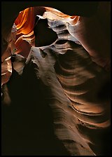 Slot canyon walls, Upper Antelope Canyon. Arizona, USA ( color)