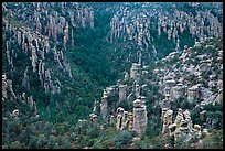 Landscape of spires from Massai Point. Chiricahua National Monument, Arizona, USA ( color)