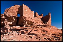 Wukoki pueblo, Wupatki National Monument. Arizona, USA (color)