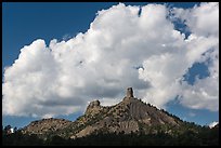 Clouds over Cimarron Range. Chimney Rock National Monument, Colorado, USA ( color)