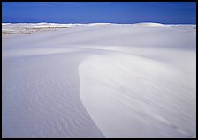 White sand dunes. White Sands National Monument, New Mexico, USA (color)