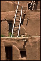 Communal houses of adobe. Taos, New Mexico, USA ( color)