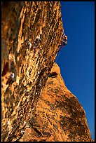 Rock climbers. Red Rock Canyon, Nevada, USA ( color)
