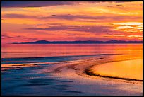 Great Salt Lake sunset. Utah, USA ( color)