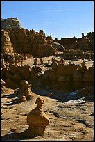 Goblins, early morning, Goblin Valley State Park. Utah, USA ( color)