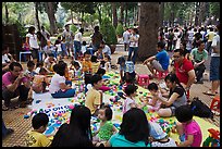 Babies and toddlers, Cong Vien Van Hoa Park. Ho Chi Minh City, Vietnam (color)