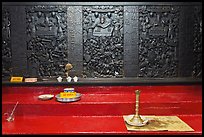 Carved wooden panels Hall of the Ten Hells, Jade Emperor Pagoda, district 3. Ho Chi Minh City, Vietnam (color)