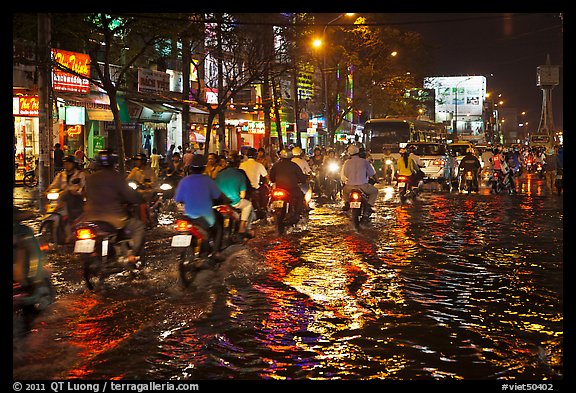 Monsoon traffic, Ho Chi City | The Terra Galleria Blog -