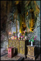 Bhuddist altar at the entrance of Huyen Khong cave. Da Nang, Vietnam ( color)