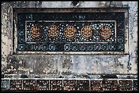 Row of Longevity chinese characters, Tu Duc Tomb. Hue, Vietnam ( color)