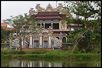 Newly built temple, Thanh Toan. Hue, Vietnam (color)