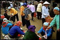 Hilltribeswomen at the Cho Ra Market. Northeast Vietnam ( color)