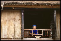 Old woman at her window, Ban Lac. Northwest Vietnam ( color)