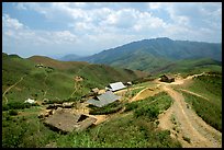 Hamlet near the pass between Son La and Lai Chau. Northwest Vietnam ( color)