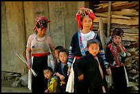 Hmong family near Lai Chau. Northwest Vietnam ( color)