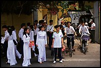 Uniformed school children. Ho Chi Minh City, Vietnam (color)