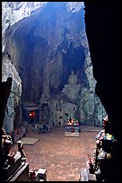 Troglodyte sanctuary in the Marble Mountains. Da Nang, Vietnam ( color)