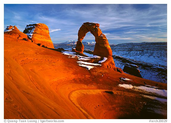 Delicate Arch, Arches National Park, Utah.  ()