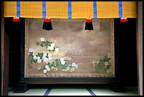 Painted panel, Meiji-jingu Shrine. Tokyo, Japan (color)