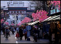 Street in Asakusa. Tokyo, Japan (color)