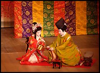 Tea ceremony performed at the Gion Kobu Kaburen-jo theatre. Kyoto, Japan