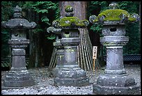 Sacred urns in Tosho-gu Shrine. Nikko, Japan (color)