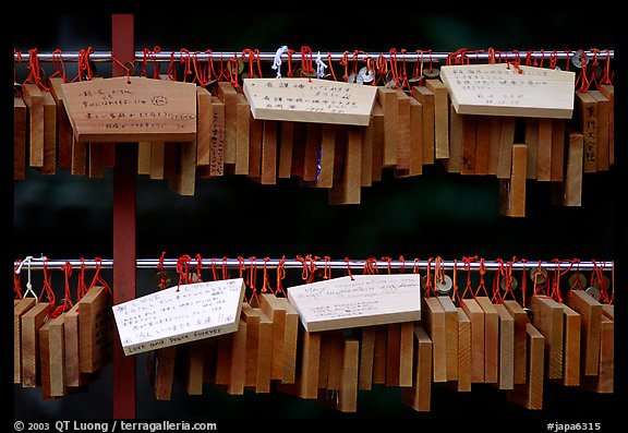 Prayer tablets. Nikko, Japan (color)