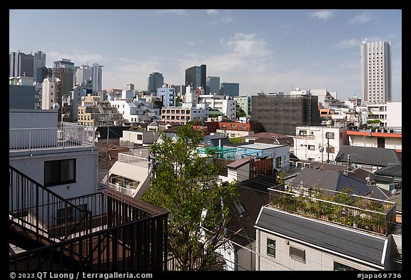 Rooftops, Shinjuku. Tokyo, Japan (color)