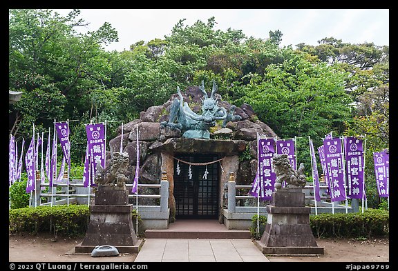 Okutsumiya Shrine. Enoshima Island, Japan (color)