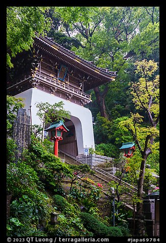Zuishinmon gatehouse. Enoshima Island, Japan (color)