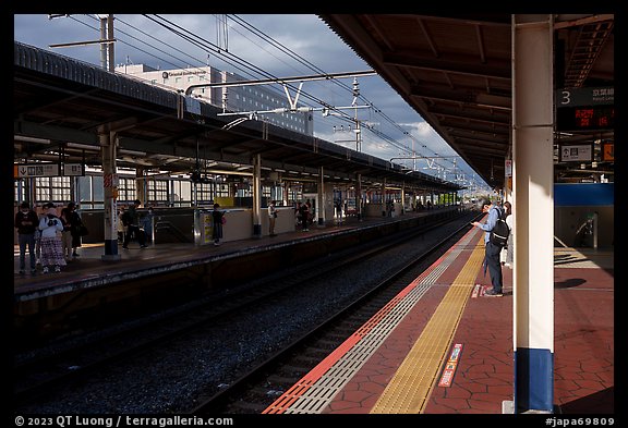 Train station, Urayasu. Tokyo, Japan (color)