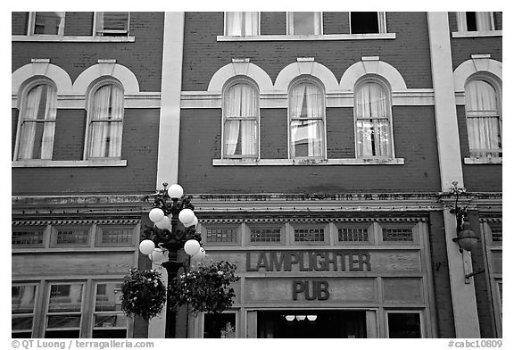 Downtown facades. Vancouver, British Columbia, Canada (black and white)