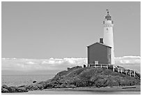 Oldest lightouse on the Canadian West Coast. Victoria, British Columbia, Canada ( black and white)