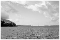 Lake. Vancouver Island, British Columbia, Canada ( black and white)