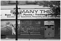 Pawn shop, Gastown. Vancouver, British Columbia, Canada ( black and white)