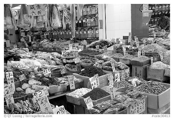 Chinese medicinal goods in Chinatown. Vancouver, British Columbia, Canada