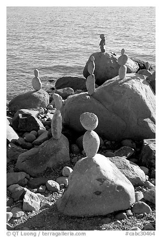 Balanced rocks. Vancouver, British Columbia, Canada
